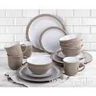The Waterside 16pc Camden Dinner Set - Taupe