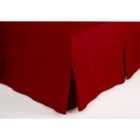 Fitted Sheet Valance King Red