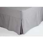 Fitted Sheet Valance Double Grey
