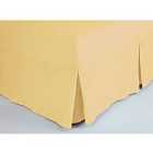 Fitted Sheet Valance Double Saffron
