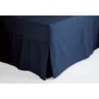 Fitted Sheet Valance Single Navy