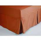 Fitted Sheet Valance Single Terracotta