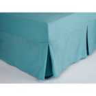 Fitted Sheet Valance Single Teal