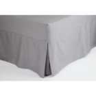 Fitted Sheet Valance Single Grey