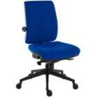 Teknik Office Ergo Plus Blue Fabric 24 Hour Operator Chair with Black Ultra Pyramid Base - Rated Up To 24 Stone