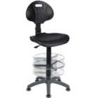 Teknik Office Labour Draughting Polyurethane Chair with a Deluxe Ring Kit Conversion with Movable Footrest
