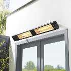 Glow Wall Mounted Patio heater with Remote Control 3000W
