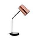 Premier Housewares Bart Metal Table Lamp - Black/Copper