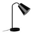 Premier Housewares Modern Metal Desk lamp - Black