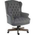 Teknik Chairman Fabric Swivel Chair - Grey