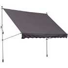 Outsunny 3m Height Adjustable Patio Awning - Grey