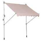 Outsunny 2m Height Adjustable Patio Awning - Beige