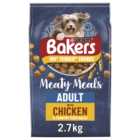 Purina Bakers Meaty Meals Chicken Adult Dry Dog Food 2.7kg