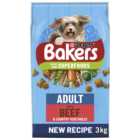 Bakers Dry Dog Food Beef and Veg 3kg