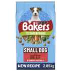 Bakers Beef and Veg Small Dry Dog Food 2.85kg  