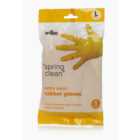 Wilko Extra Wear Large Yellow Rubber Gloves