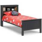 Julian Bowen Maine Bookcase Bed Single Anthracite