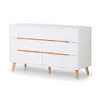 Julian Bowen Alicia 6 Drawer Wide Chest Of Drawers