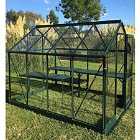 Vitavia Apollo Toughened Glass Greenhouse - Green