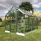 Vitavia Apollo Toughened Glass Greenhouse - Silver