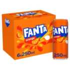 Fanta Orange Cans 6 x 250ml