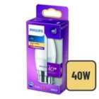 Philips LED Frosted Candle Light Bulb B35 B22 Warm White