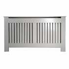 Vertical Slat Painted Grey Mdf Rad Covers Large
