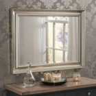 Yearn Scooped Framed Wall Mirror Champagne 76.2 X 104.1Cms