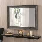 Yearn Rustic Dark Grey Framed Mirror 102 x 74 Cms