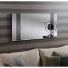 Yearn Contemporary Bevelled Wall Mirror With Smoked Panels