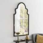 Yearn Moroccan Style Black Framed Mirror Large
