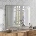 Yearn Framed Soft Champagne Bevelled Wall Mirror 70 x 95Cms