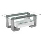 Eiffel Coffee Table With White And Grey High Gloss