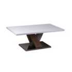 Mindy High Gloss Coffee Table White And Natural