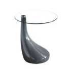 Chilton Glass Lamp Table Grey