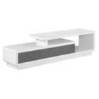 Cavalier High Gloss TV Cabinet White And Grey