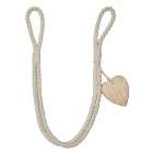 Wooden Heart Rope Tieback