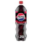 Pepsi Max Cherry No Sugar Cola Bottle 1.25L