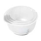Chef Aid Contain Triple mixing bowl with non-slip base (2.5Lt, 2Lt, 1.5Lt)