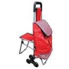 Nrs Healthcare Shopping Trolley With Fold Down Seat