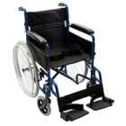 Nrs Healthcare Transit-lite Lightweight Foldable Self Propelled Travel Wheelchair Blue