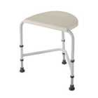 Nrs Healthcare Nuvo Height Adjustable Corner Shower Stool - White