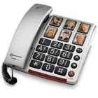 Nrs Healthcare Amplicomms Bigtel Number 40 Plus Photo Buttons Amplified Corded Telephone