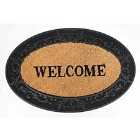 Welcome Oval Natural Mat 75X45Cm
