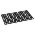 Mosaic Black Doormat 75X45Cm