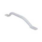 Nrs Healthcare Offset Flatend Steel Grab Rail 455Mm - White