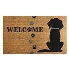 Gainsborough Welcome Pawprint Doormat 75 X 45Cm