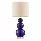 Helly Glass Table Lamp Blue