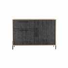 Core Products Harvard Small Sideboard With 2 Doors 1 Drawer Washed Oak