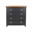 Dunkeld Handcrafted 4 Drawer Chest Midnight Blue